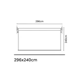 Roleta Coolfit 300 cm - čierna