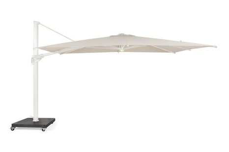 NOVARA záhradný slnečník s LED osvetlením 4x3 Camel sand/pieskový